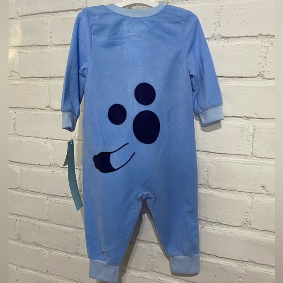 NWT 12M Toddler Bluey Blanket Sleeper with Hat - Picture 9 of 11